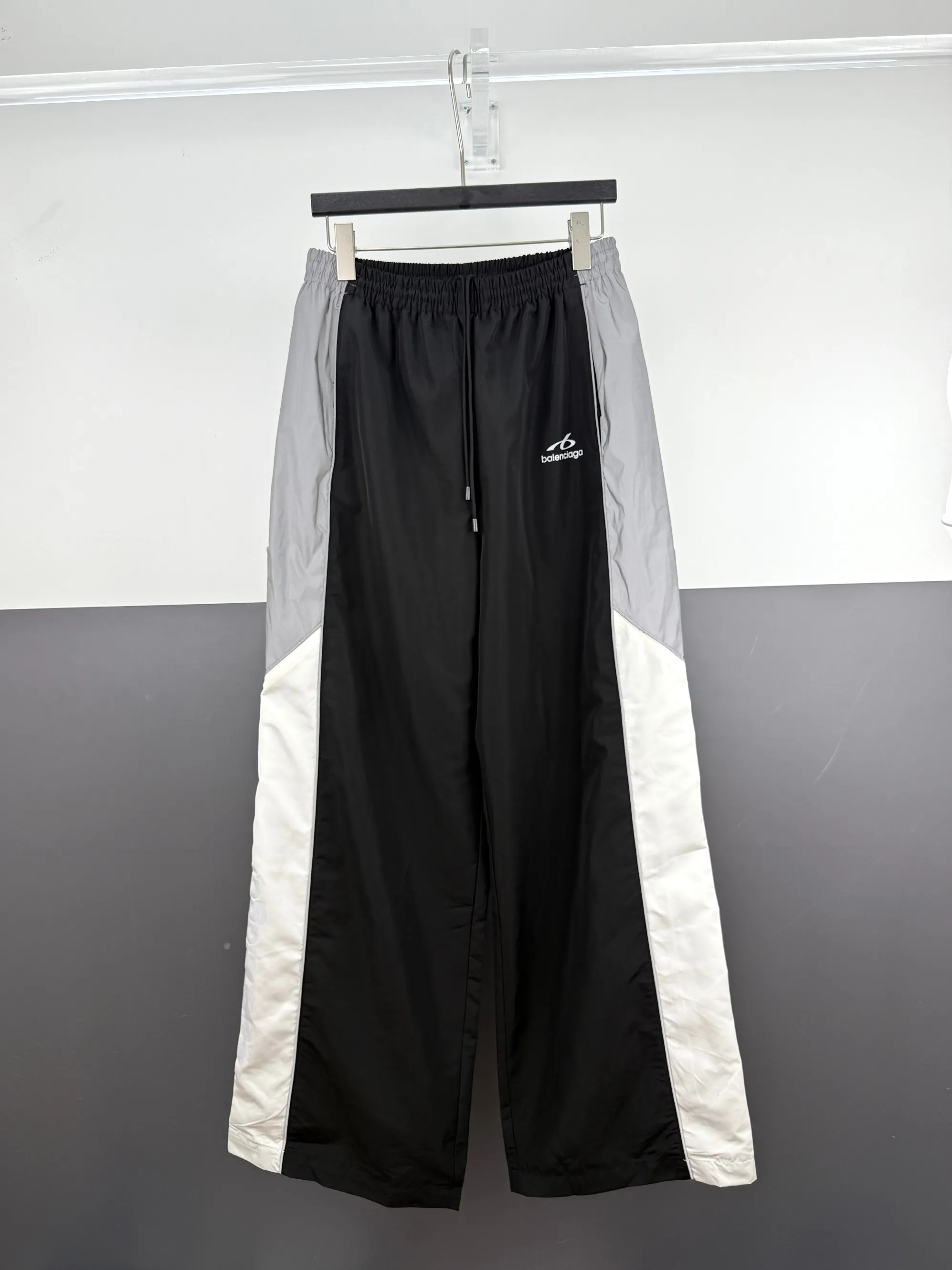 Balenciaga Paris 3M reflective print patchwork drawstring trousers XS/S/M/L